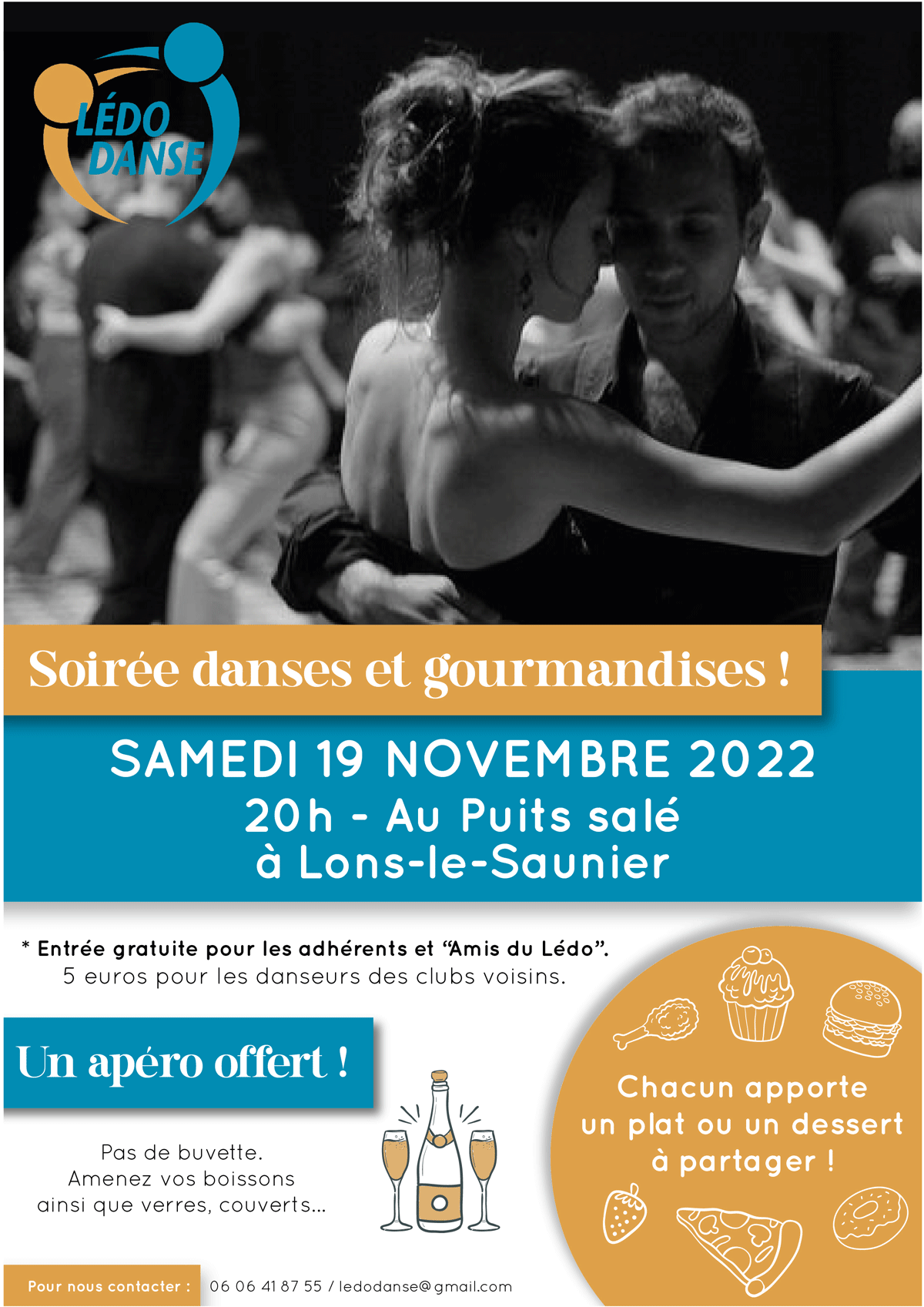 Soirée danses et gourmandises 18 nobembre