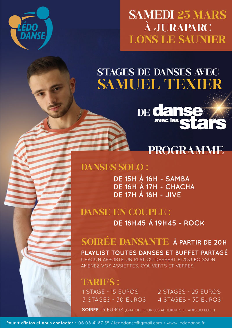 STAGES SAMUEL TEXIER Lédodanse 2023