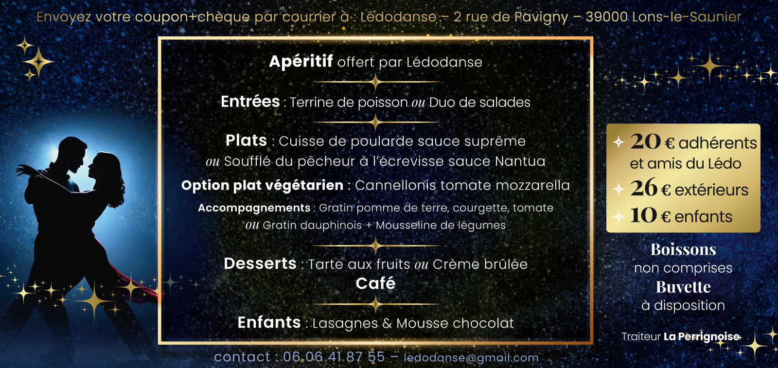 Menu Soirée de Gala 2024