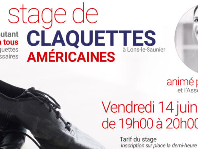 Un Stage de claquettes initiation pour débutants avant la pratique libre en juin