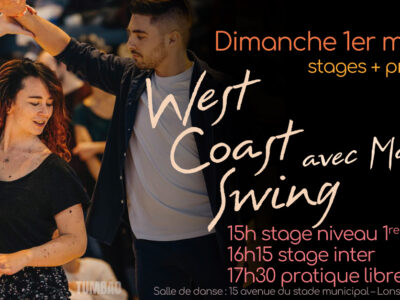 Stages West Coast Swing et pratique • Dimanche 1er mars