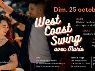 Stage du dimanche:  Multidanses solo & West Coast