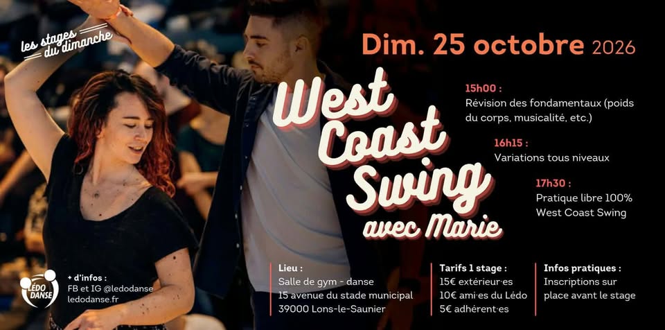WCS stages West Coast avec Marie